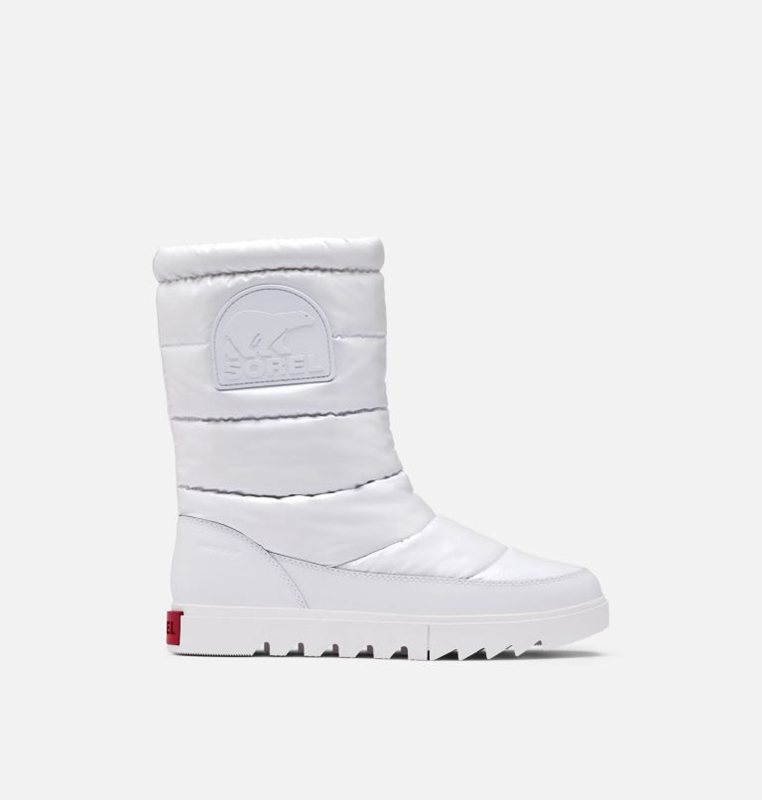 Womens Snow Boots White - Sorel Joan Of Arctic™ NEXT LITE Mid Puffy Low - 372-OKTXAM